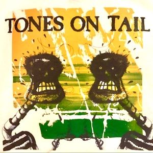 Men (or Womens) white Tones On Tail T Shirt Retro Vintage Punk Rock Bauhaus Goth